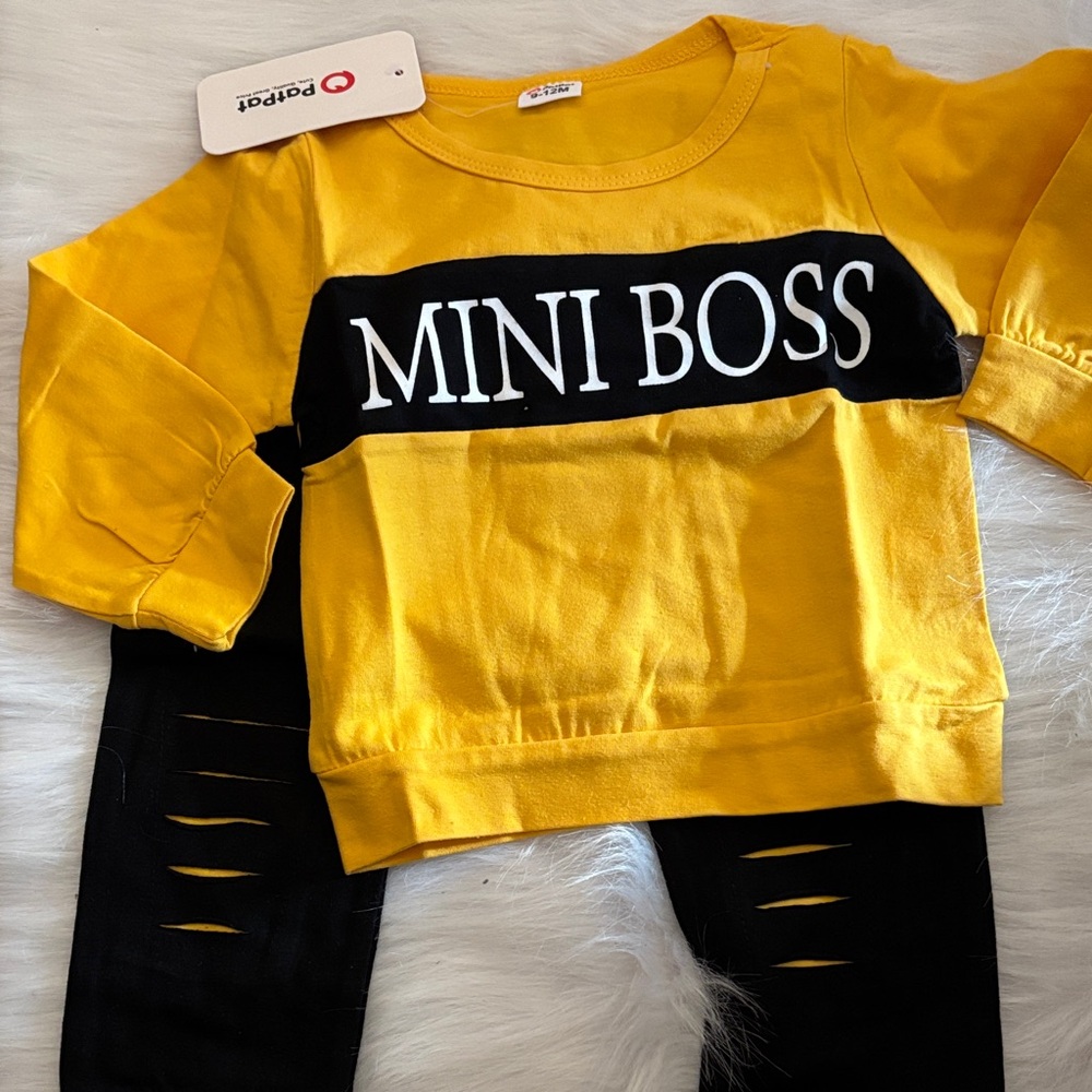 PatPat Bright Yellow Toddler Top